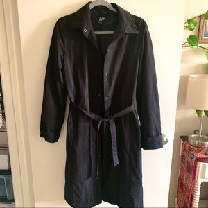 Gap Black Trench Coat